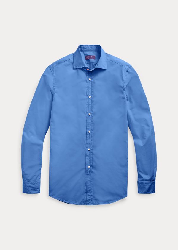 Men's Ralph Lauren Washed Poplin Shirts | 980713LIG